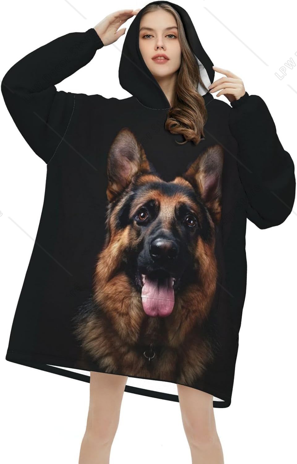 Koc z kapturem dla psa owczark – Sherpa Hoodie Fleece recenzja i cena