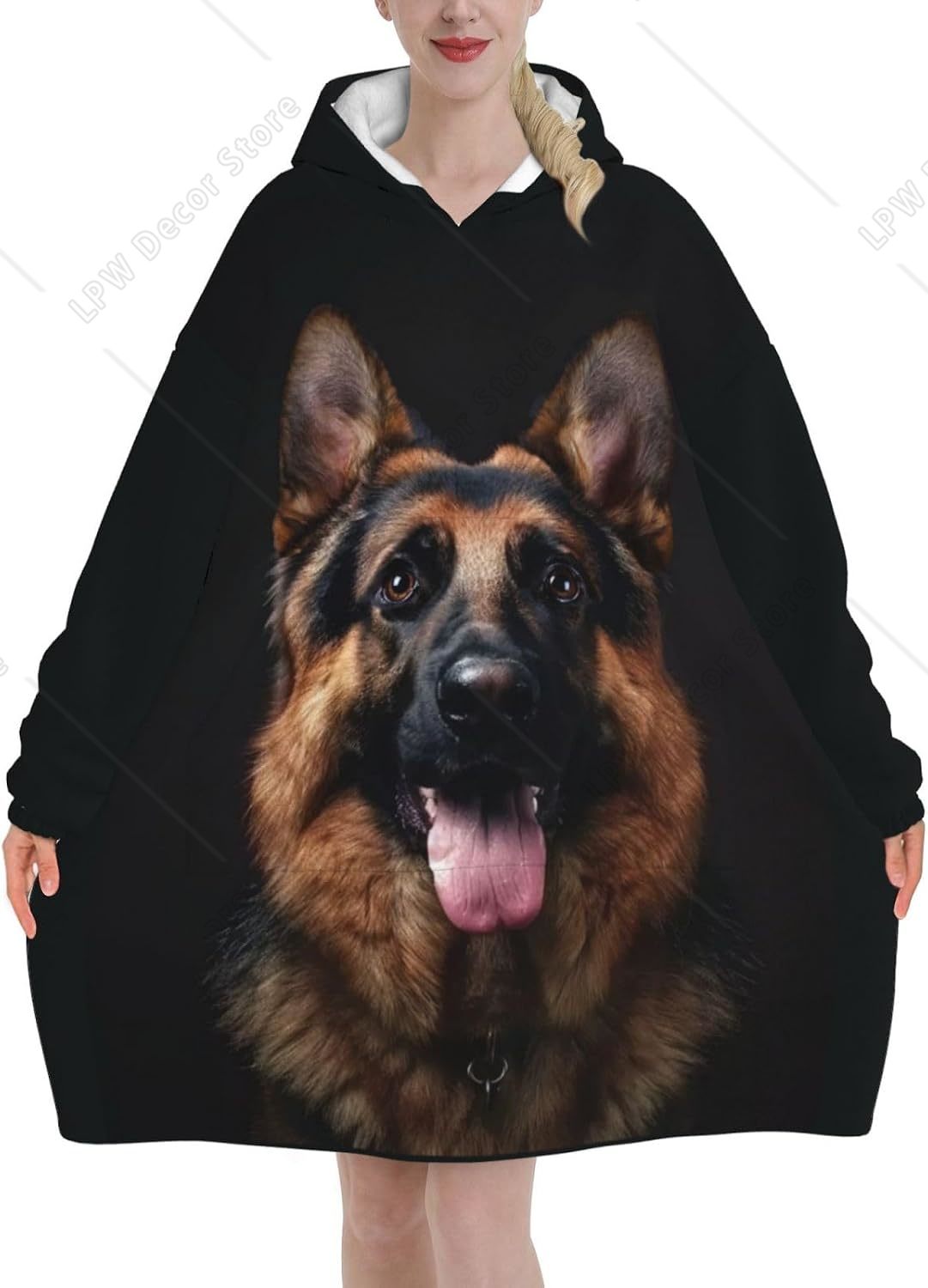 Koc z kapturem dla psa owczark – Sherpa Hoodie Fleece recenzja i cena