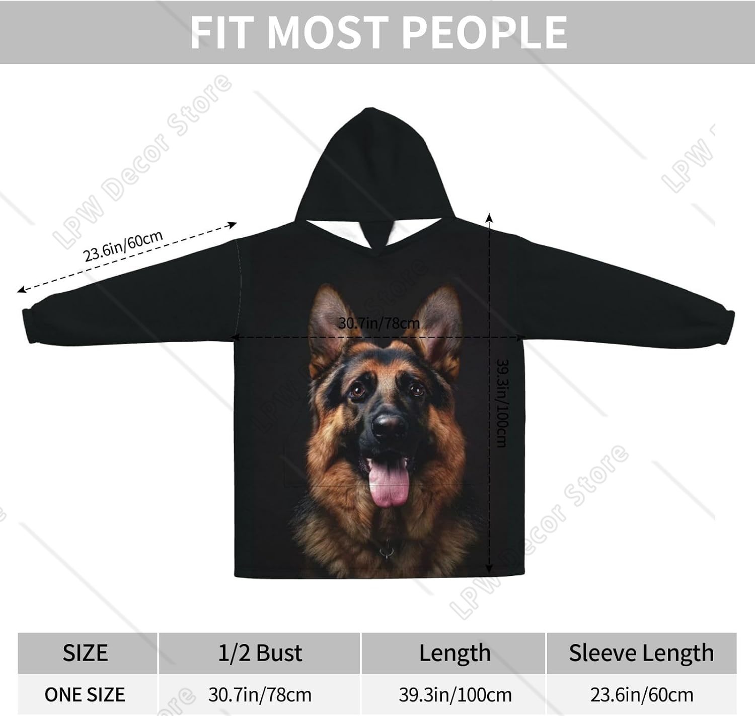 Koc z kapturem dla psa owczark – Sherpa Hoodie Fleece recenzja i cena