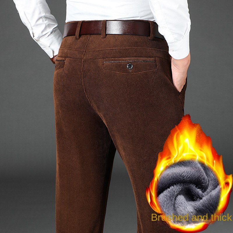 Zimowe sztruksowe spodnie męsk – Corduroy Pant Warm recenzja i cena