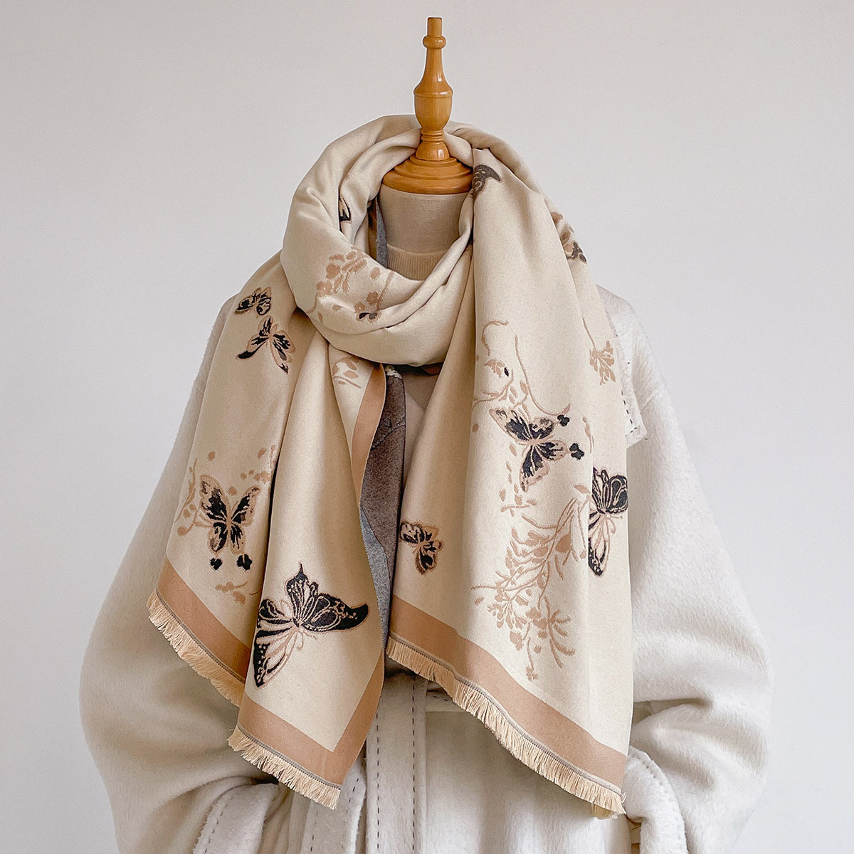 Damski szal z imitacji kaszmir – Cashmere Pashmina Wrap recenzja i cena