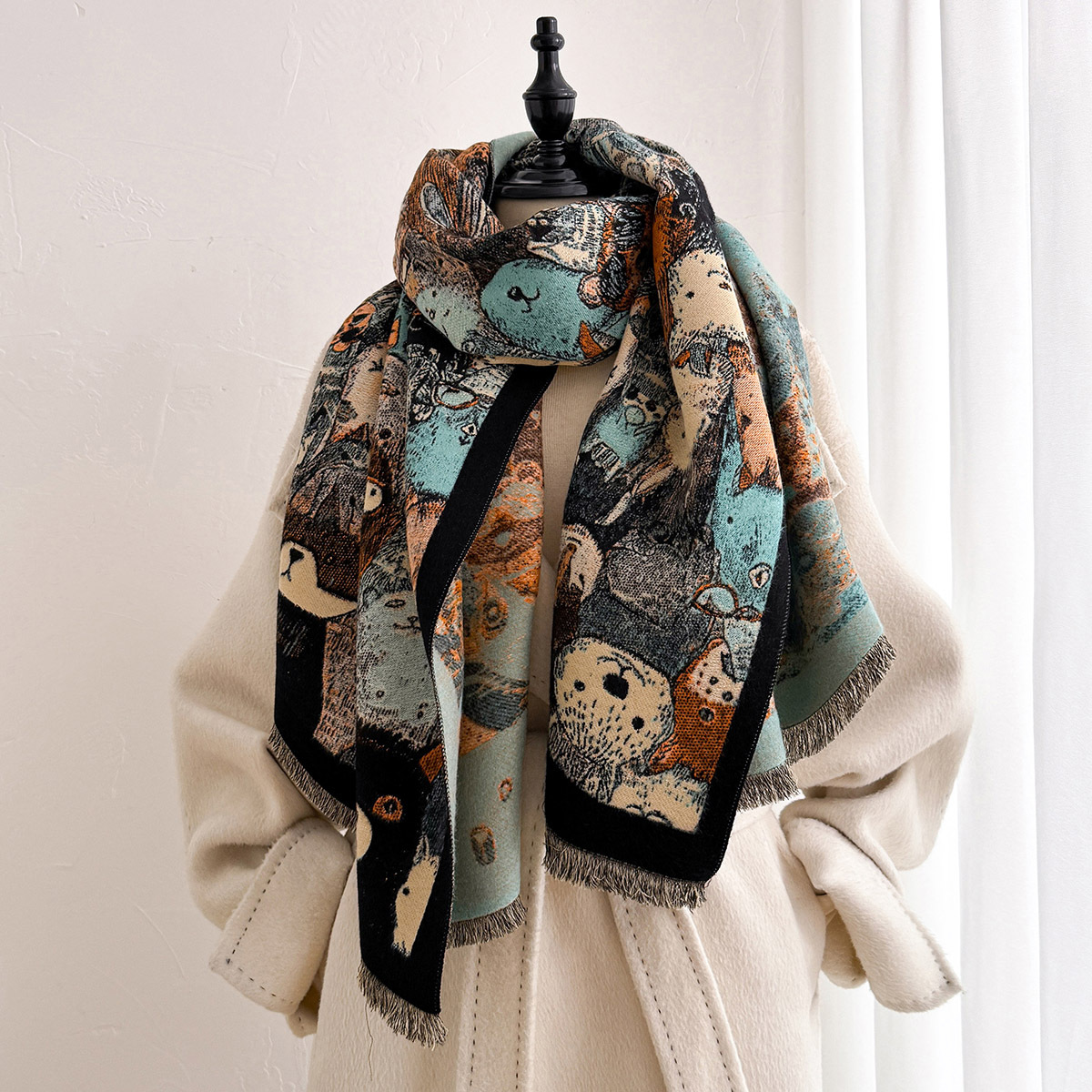 Damski szalik z imitacji kaszm – Cashmere Pashmina Wrap recenzja i cena