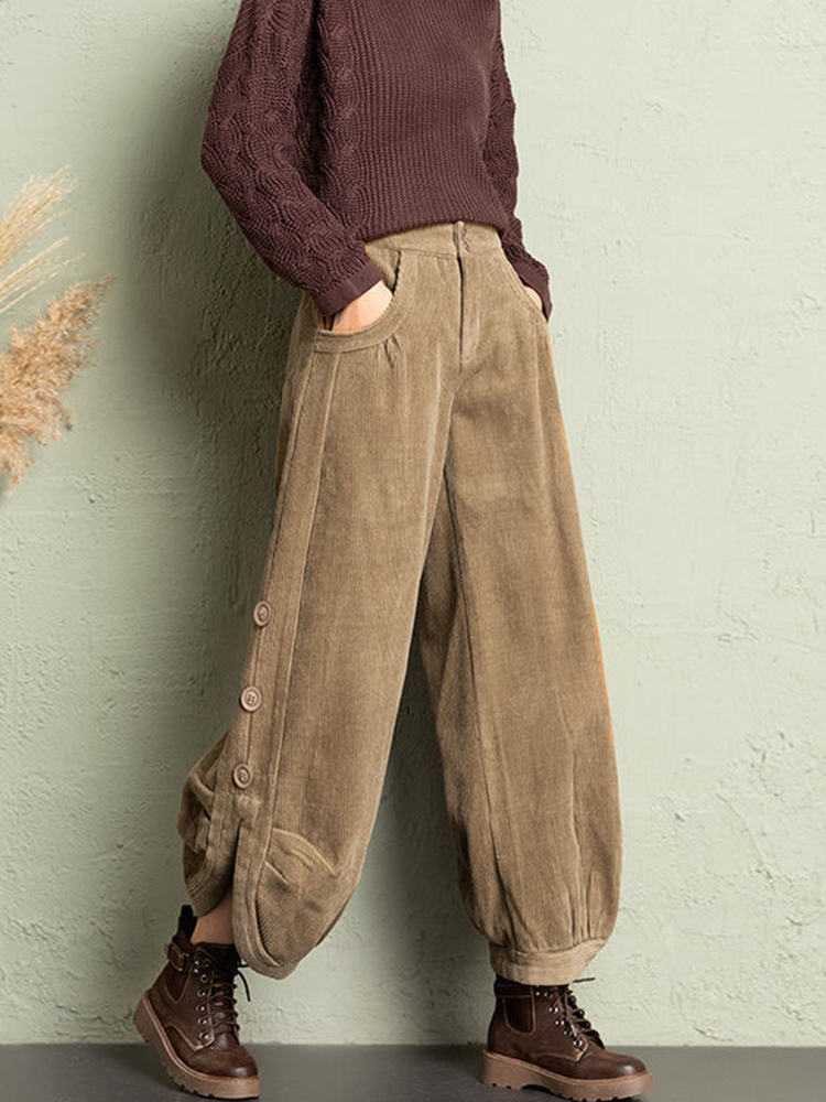 Damskie spodnie sztruksowe kor – Corduroy Pant Warm recenzja i cena