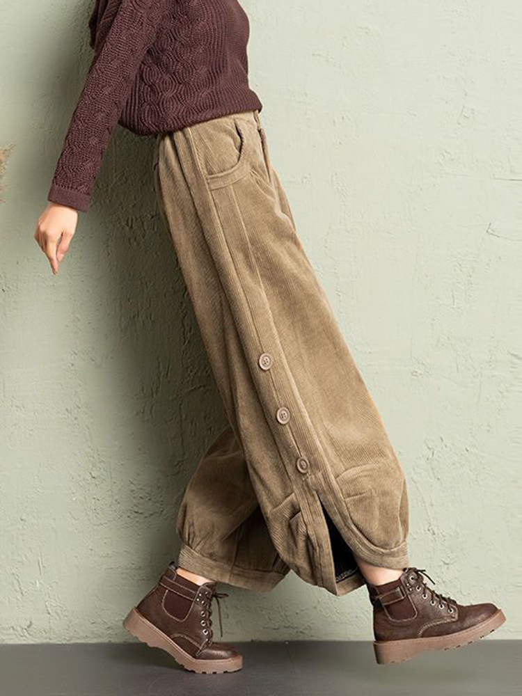 Damskie spodnie sztruksowe kor – Corduroy Pant Warm recenzja i cena